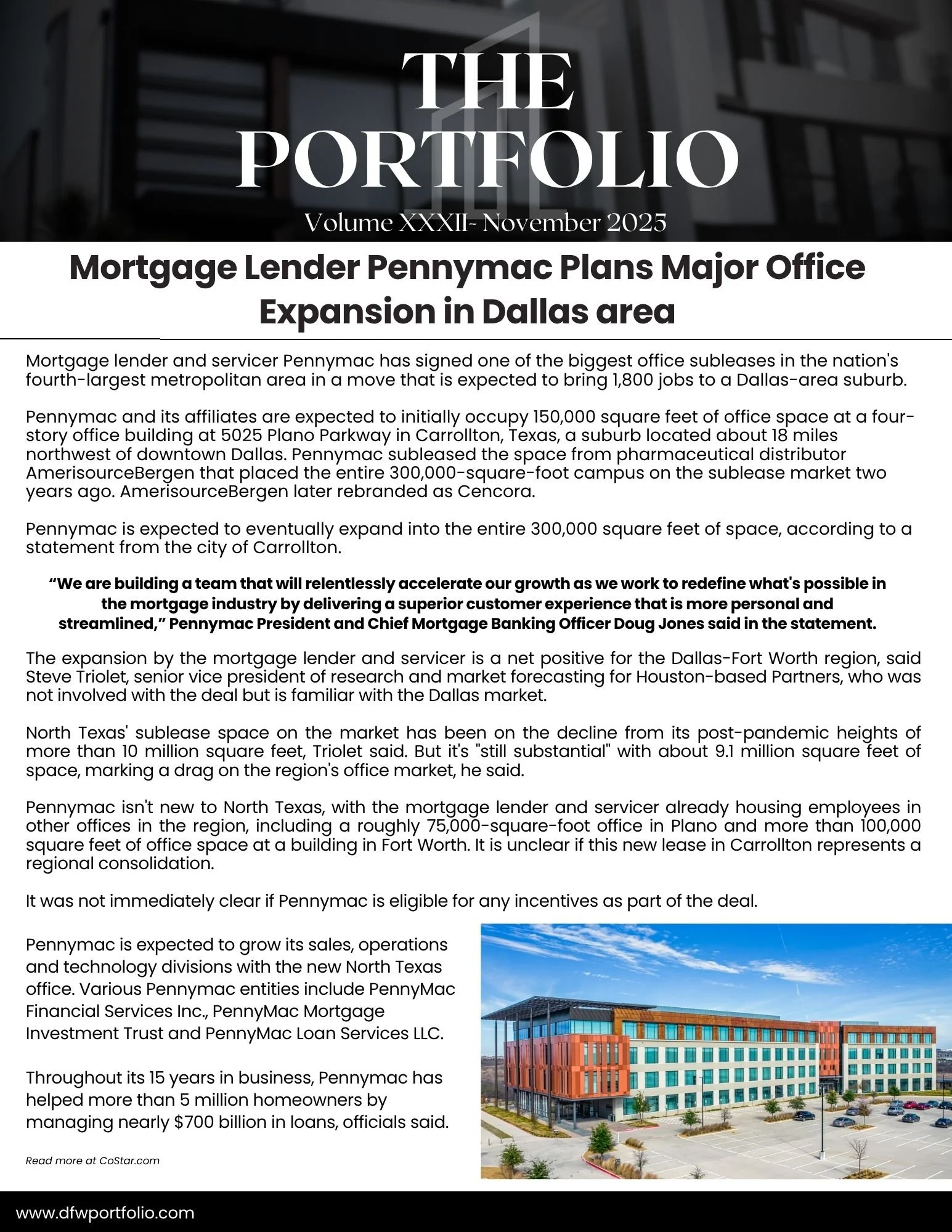 The Portfolio Newsletter — Portfolio Commercial